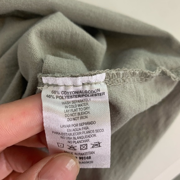 Brisco Brands Green Crew Neck Short Sleeve Shirt Size Large - Picture 7 of 7